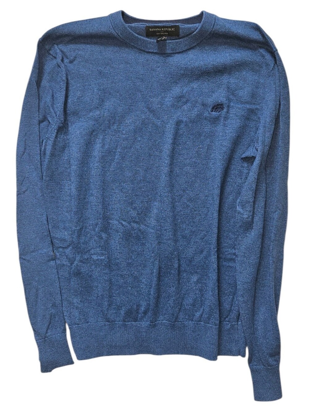Banana Republic Men’s Blue Eco Sweater - Size XS | Classic Crewneck Jumper